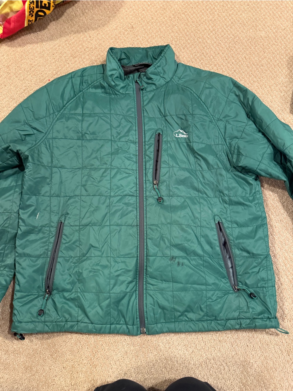 Men’s L.L. Bean Green Quilted Jacket